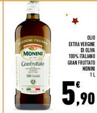 Conad Monini Monini - Olio Extra Vergine di Oliva 1000 g(ml) offerta