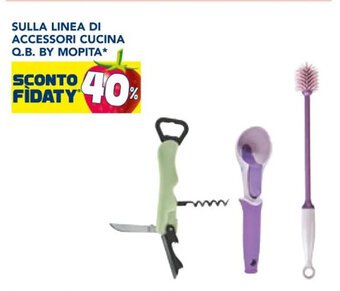 Esselunga SULLA LINEA DI ACCESSORI CUCINA Q.B. BY MOPITA* offerta