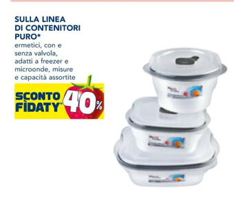 Esselunga SULLA LINEA DI CONTENITORI PURO* offerta