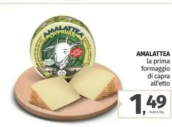 Pam Amalattea La Prima Formaggio Di Capra offerta