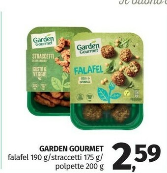 Pam Garden Gourmet - Falafel Con Ceci E Spinaci 190 G(ml) offerta