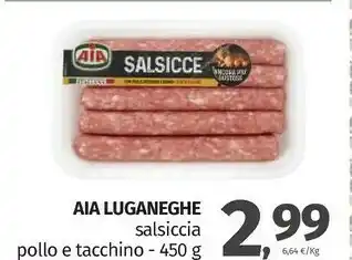 Pam Aia Luganeghe Salsiccia offerta