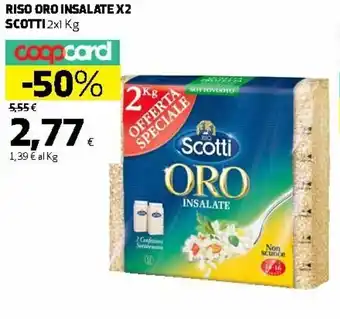 Ipercoop Scotti Riso Oro Insalate x2 1kg offerta