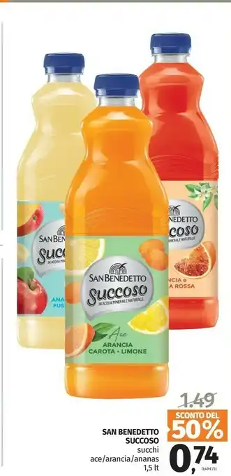 Pam San Benedetto Succoso Gusto Frutti Rossi 1500 G(ml) offerta
