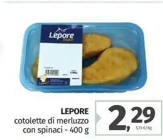 Pam Lepore Cotolette Di Merluzzo offerta