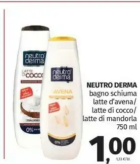 Pam Neutroderma Bagnoschiuma offerta
