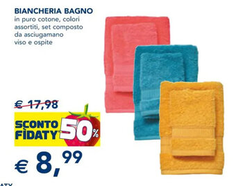 Esselunga BIANCHERIA BAGNO offerta