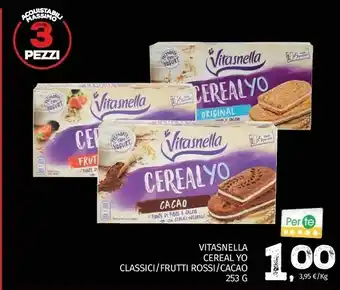 Pam Vitasnella Cereal Yo Frutti Rossi Preparato Con Yogurt 253 G(ml) offerta