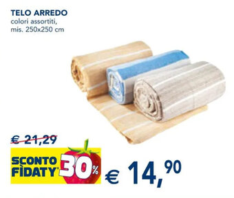 TELO ARREDO colori assortiti, mis. 250x250 cm