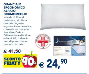 Esselunga GUANCIALE ERGONOMICO AERATO DORMOMEGLIO offerta