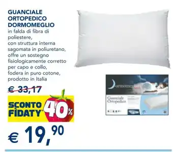 GUANCIALE ORTOPEDICO DORMOMEGLIO