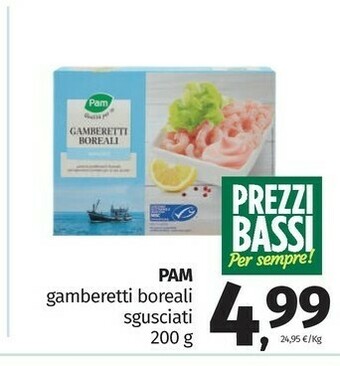 Pam - Gamberetti Boreali Sgusciati 200 G