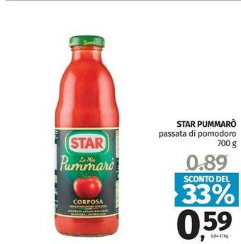 Pam Star La Mia Pummaro Corposa 700 G offerta