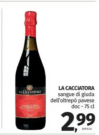 Pam La Cacciatora Sangue Di Guida Dell'Oltrepo Pavese DOP 750 Ml offerta