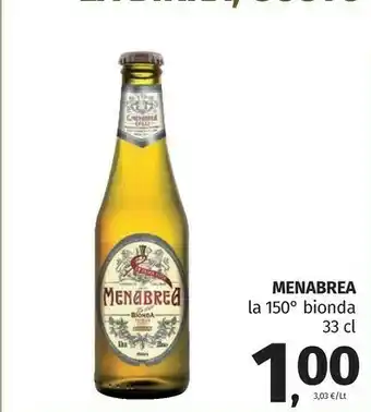 Menabrea Bionda 330 Ml