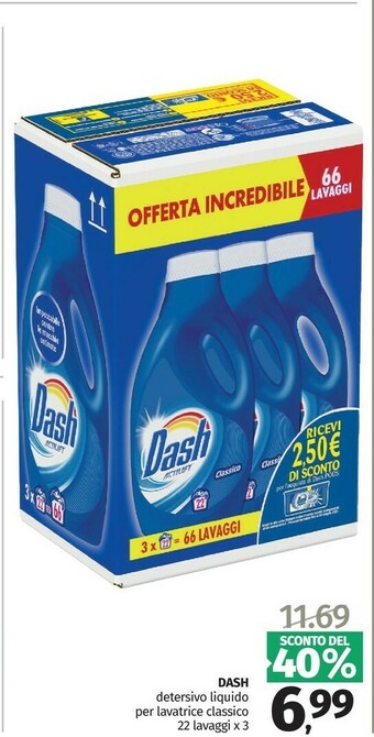 Pam Dash Detersivo Liquido Per Lavatrice offerta