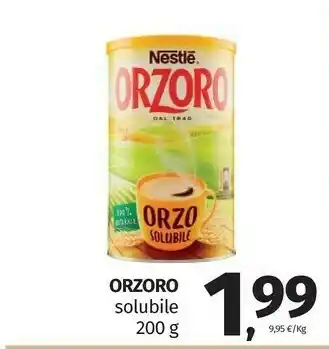 Pam Nestlè Orzoro Solubile 200 G(ml) offerta