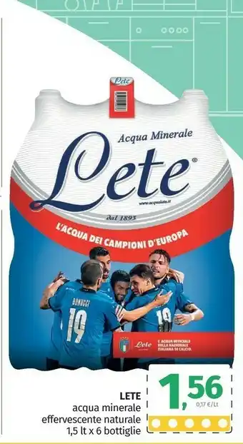 Pam Lete Acqua Minerale Naturale Sorgesana offerta