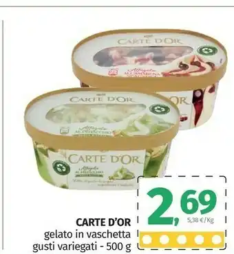Pam Algida Carte D'Or Gelato Affogato Al Cioccolato 500 G(ml) offerta