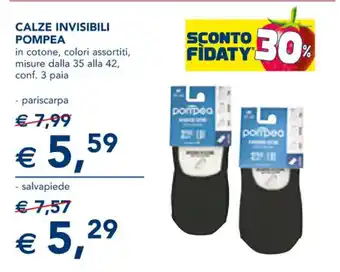 Esselunga CALZE INVISIBILI POMPEA - pariscarpa offerta