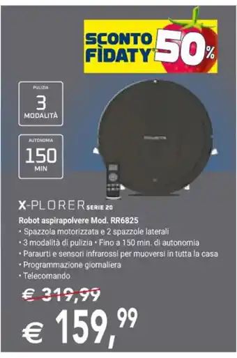 Esselunga X-PLORER SERIE 20 Robot aspirapolvere Mod. RR6825 offerta