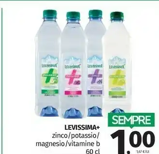 Pam Levissima Bevanda Analcolica Con Zinco Anti-oxidant Gusto Ribes Nero 600 G(ml) offerta