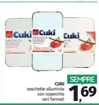 Cuki Vaschette Alluminio