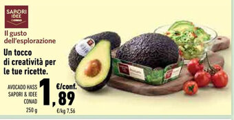 Conad AVOCADO HASS SAPORI & IDEE CONAD 250 g offerta