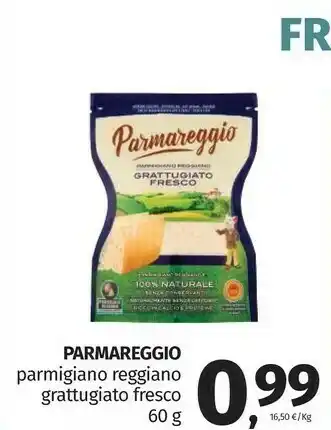 Pam Parmareggio Parmigiano Reggiano Grattugiato 60 G(ml) offerta