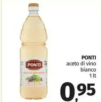 Pam Ponti Aceto Di Vino Bianco 1000 G(ml) offerta