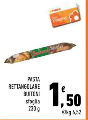 Conad PASTA RETTANGOLARE BUITONI sfoglia 230 g offerta