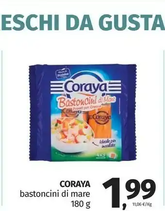 Pam Coraya Bastoncini Di Mare 180 G(ml) offerta
