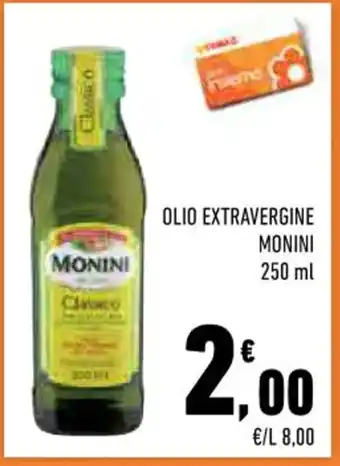 Conad OLIO EXTRAVERGINE MONINI 250 ml offerta