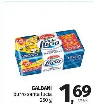Pam Galbani Burro Classico Santa Lucia 250 G(ml) offerta