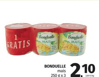 Pam Bonduelle Mais offerta