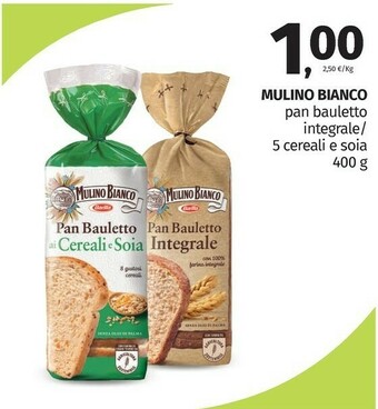 Pam Mulino Bianco Pan Bauletto Bianco 400 G(ml) offerta