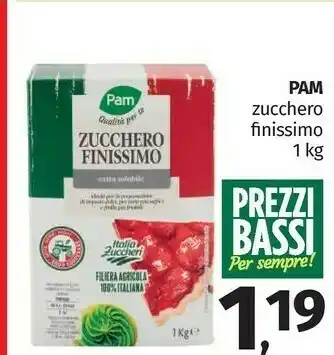 Pam Pam - Zucchero Finissimo 1000 G offerta