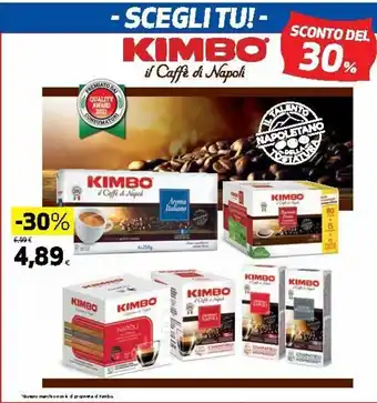 Ipercoop Kimbo il Caffè di Napoli offerta