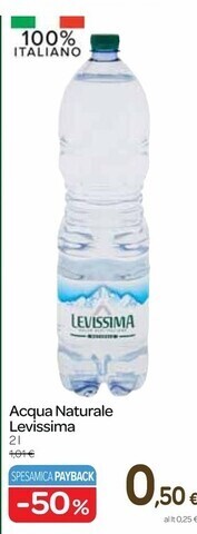 Carrefour Express Levissima acqua naturale offerta