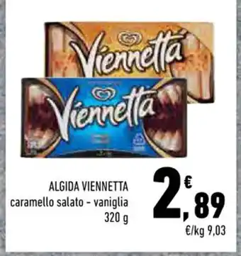 Conad ALGIDA VIENNETTA caramello salato - vaniglia 320g offerta