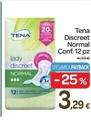 Carrefour Express Tena discreet normal conf. 12 pz offerta