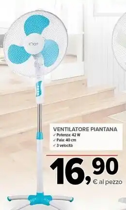 Todis Smart ventilatore piantana offerta