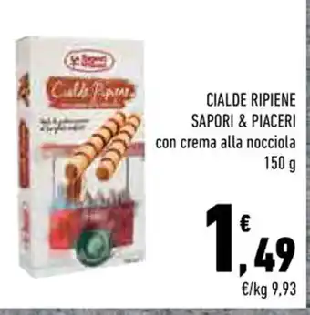 CIALDE RIPIENE SAPORI & PIACERI con crema alla nocciola 150g