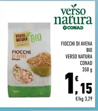 Conad FIOCCHI DI AVENA BIO VERSO NATURA CONAD 350g offerta