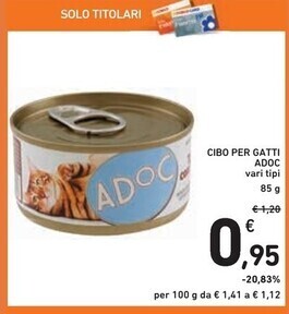 Spazio Conad Adoc cibo per gatti offerta