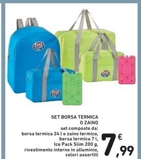 Spazio Conad Set borsa termica o zaino offerta