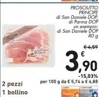 Spazio Conad Principe prosciutto di san daniele dop offerta