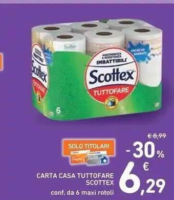 Spazio Conad Scottex carta casa tuttofare offerta