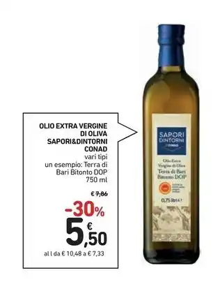 Spazio Conad Conad sapori & dintorni olio extra vergine di oliva offerta
