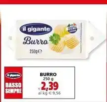 Il Gigante Il gigante burro offerta